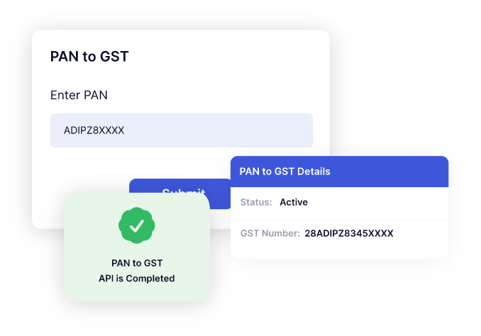 PAN to GSTIN Lookup API